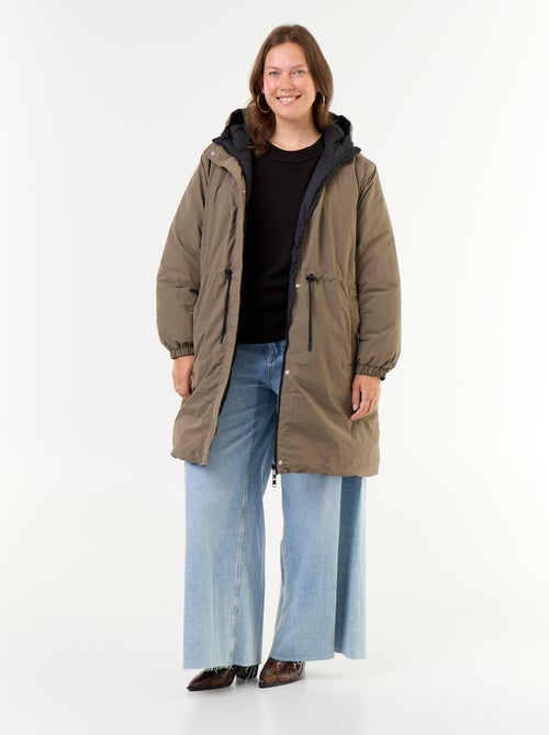 Parka tinta unita con cappuccio - Kiabi