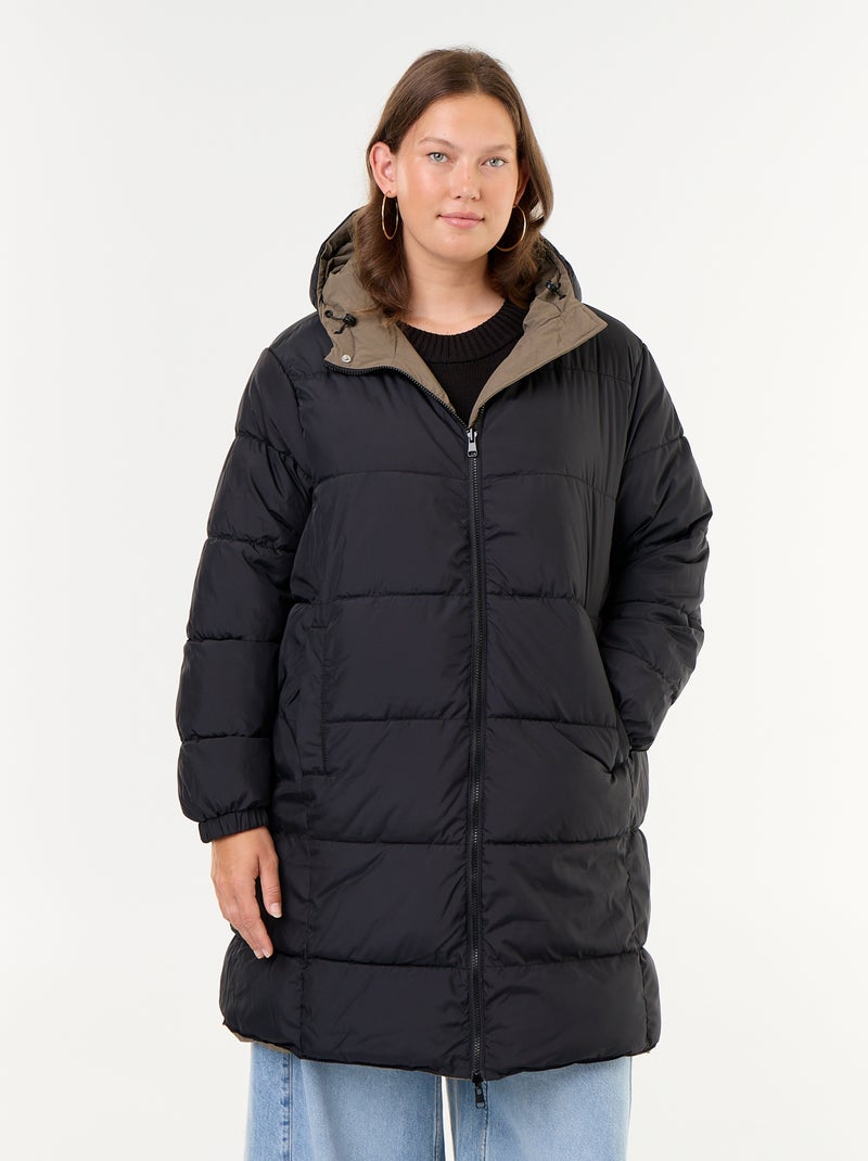 Parka tinta unita con cappuccio Verde - Kiabi