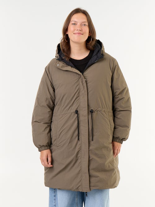 Parka tinta unita con cappuccio - Kiabi
