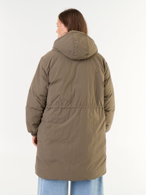 Parka tinta unita con cappuccio - Kiabi