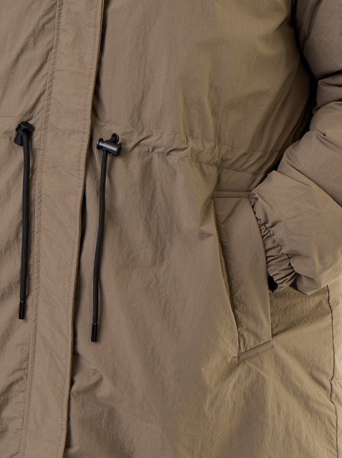 Parka tinta unita con cappuccio - Kiabi