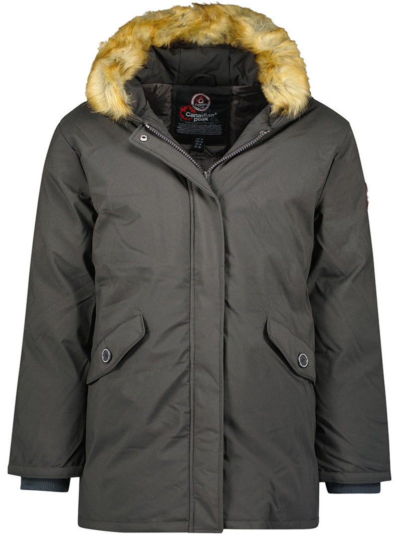 Parka trapuntato con cappuccio bagweak – canadian peak Grigio scuro - Kiabi