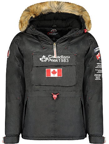 Parka trapuntato con cappuccio bonopeak – canadian peak