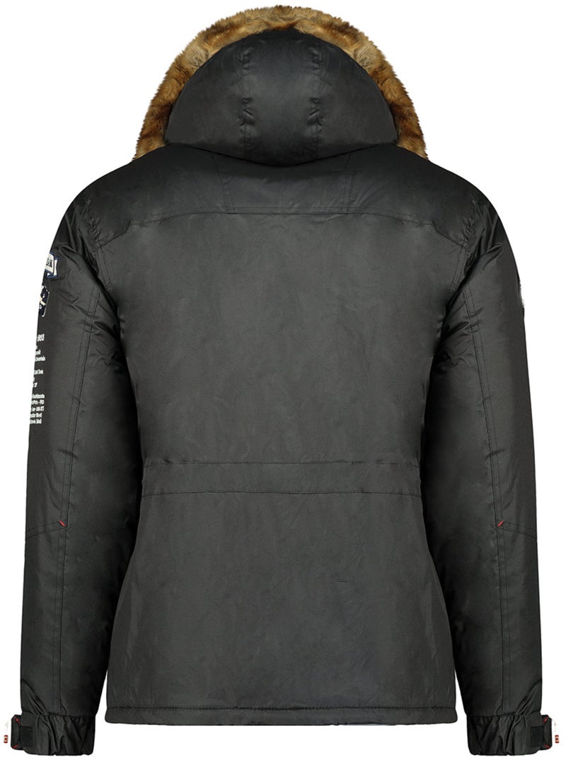 Parka trapuntato con cappuccio bonopeak – canadian peak Nero - Kiabi
