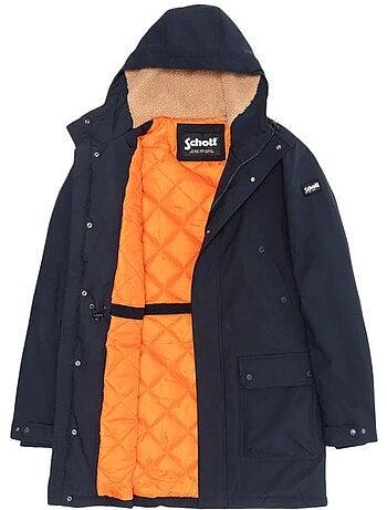 Parka Uomo Schott con Fodera Sherpa