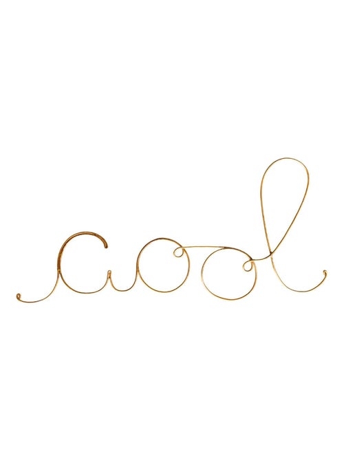 Parola d'ordine filo d'ottone dorato "COOL - Kiabi