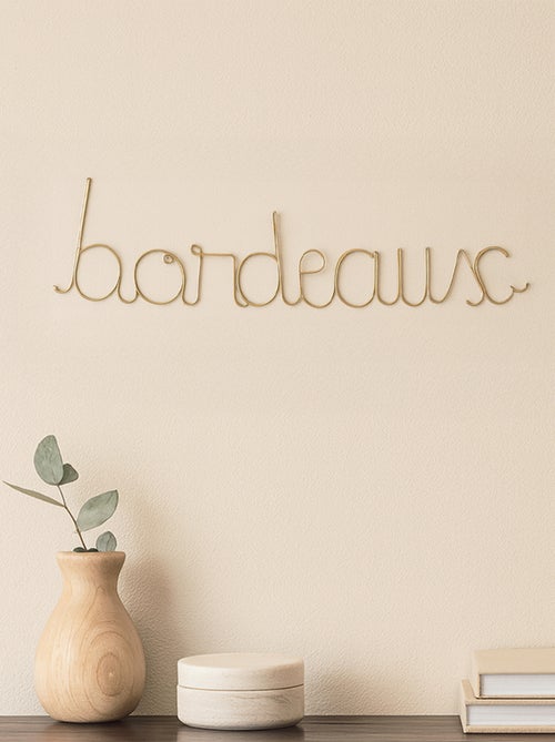 Parola filo di ottone "BORDEAUX - Kiabi