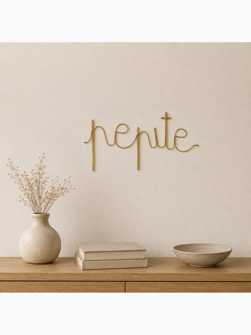 Parola filo di ottone "PEPITE Dorato/Oro - Kiabi