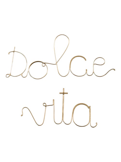Parola in filo d'ottone "DOLCE VITA - Kiabi Parola in filo d'ottone "DOLCE VITA - Kiabi