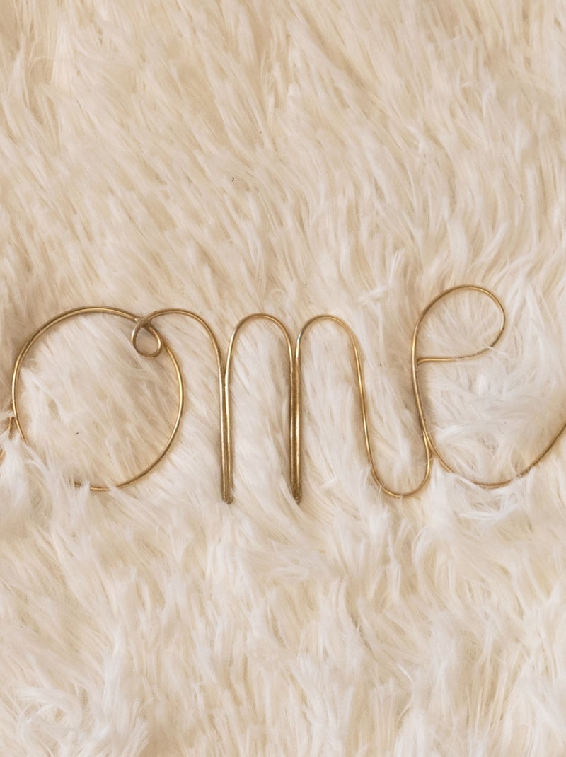 Parola in filo d'ottone "WELCOME HOME Dorato - Kiabi