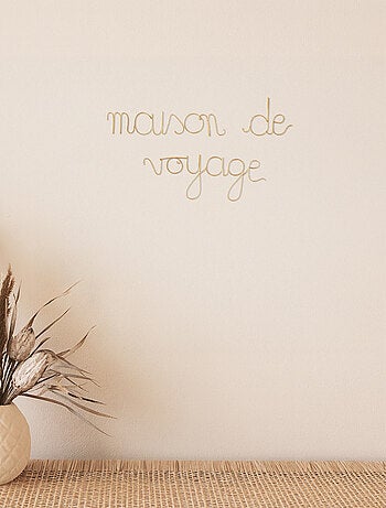 Parola in ottone "MAISON DE VOYAGE
