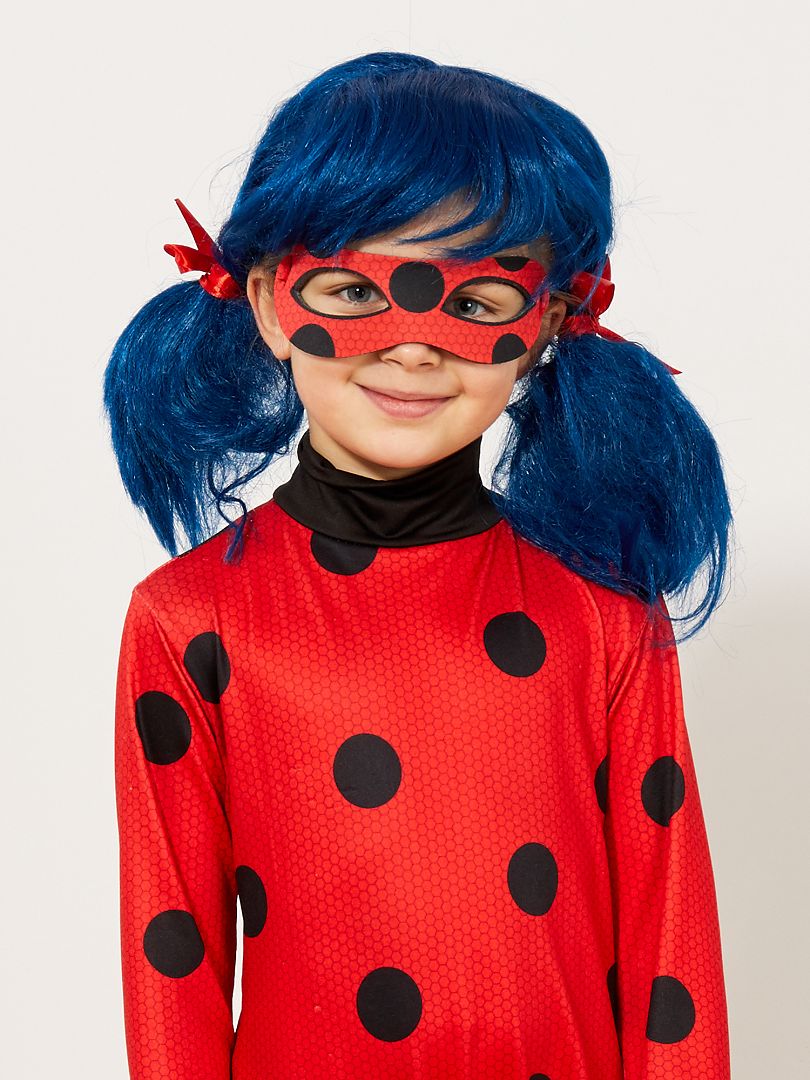 Parrucca 'Ladybug' 'Miraculous' bleu/rouge - Kiabi