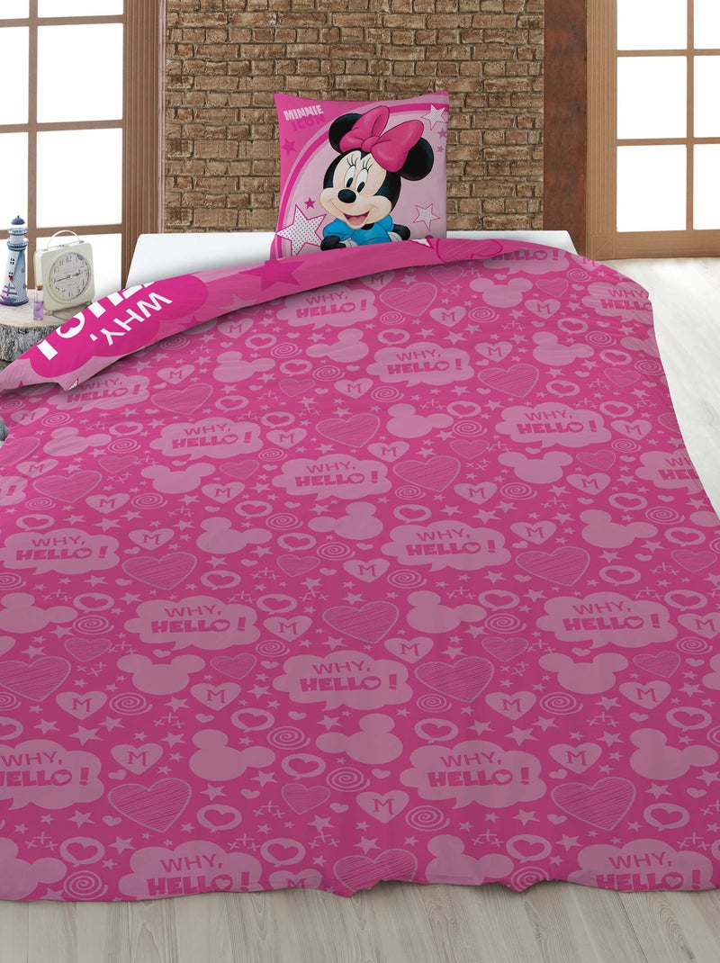 Parure copripiumino \'Disney\' singolo - 2 pezzi: 1 copripiumino + 1 federa Rosa - Kiabi