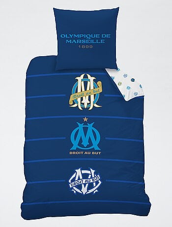 Parure copripiumino 'Olympique de Marseille' 2 pezzi 1 persona: copripiumino + federa