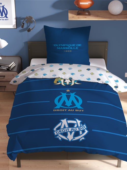 Parure copripiumino 'Olympique de Marseille' 2 pezzi 1 persona: copripiumino + federa - Kiabi