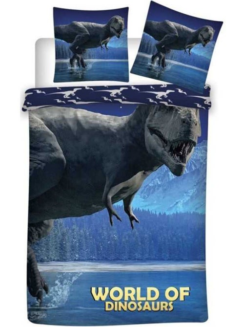 Parure da letto bambino Blu Dinosauro T-Rex - Kiabi Parure da letto bambino Blu Dinosauro T-Rex - Kiabi