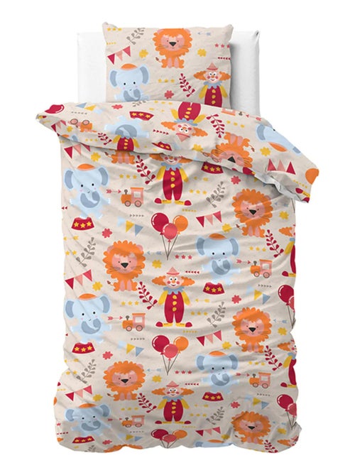 Parure da Letto Bambino in Cotone Elefante e Leone - Kiabi