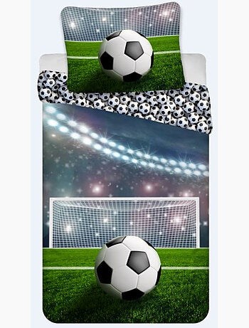 Parure da Letto Calcio Bambino, 100% Cotone Oeko?Tex, Letto 1 piazza, STADIO