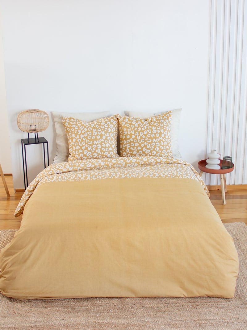 Parure da letto con stampa leopardata - 2 persone Beige - Kiabi