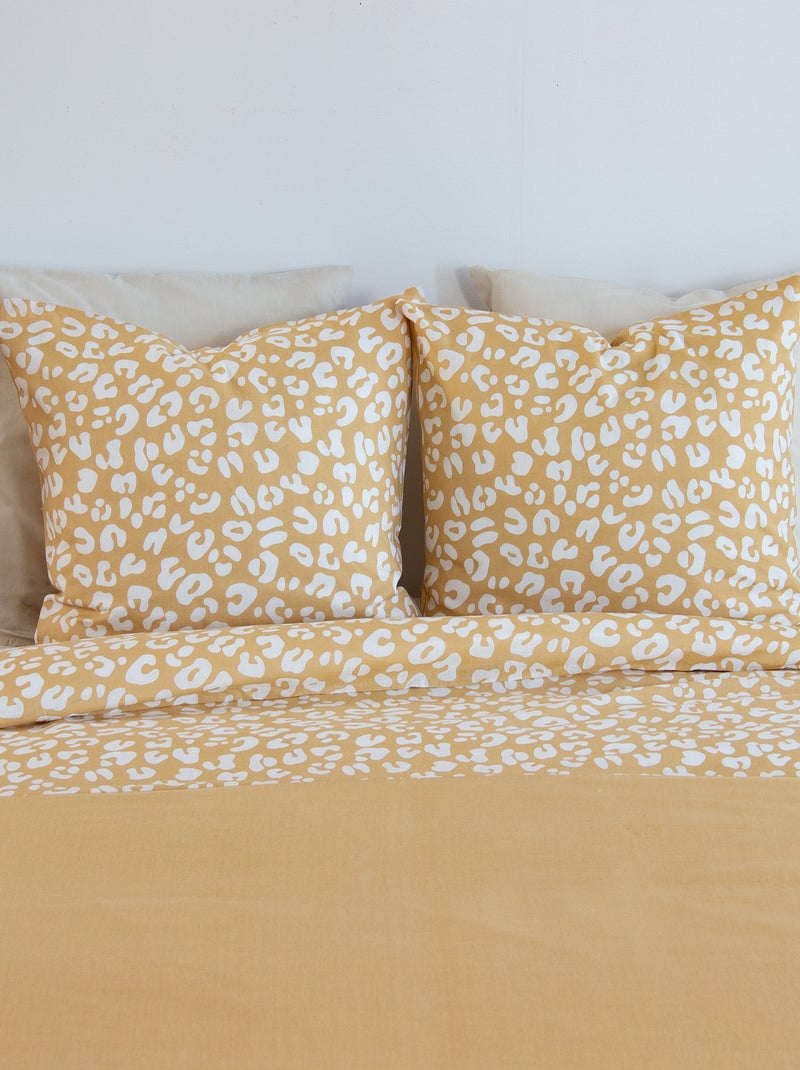 Parure da letto con stampa leopardata - 2 persone Beige - Kiabi