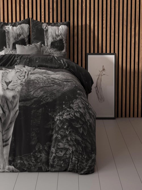 Parure da Letto Cotone Tigre Bianco - Kiabi