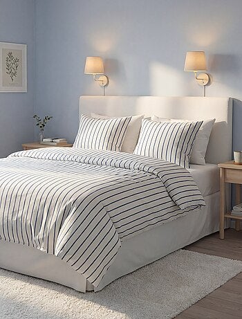 Parure da letto matrimoniale (240 x 220cm) in cotone - Kiabi Home