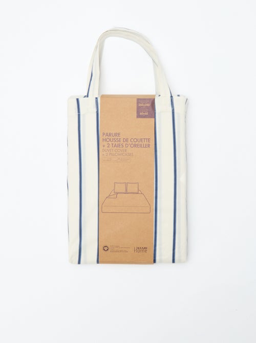 Parure da letto matrimoniale (260 x 240 cm) in cotone - Kiabi Home - Kiabi