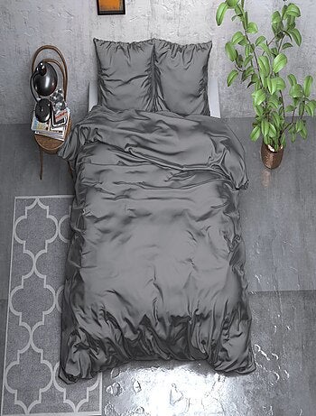 Parure da Letto Satin Grigio Antracite