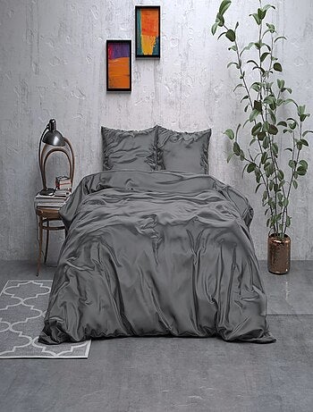 Parure da Letto Satin Grigio Antracite