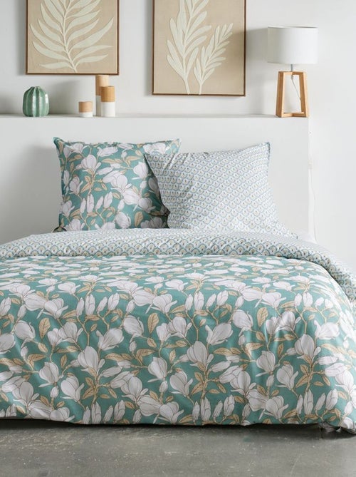 Parure da letto stampata a fiori reversibile - 2 persone - Kiabi