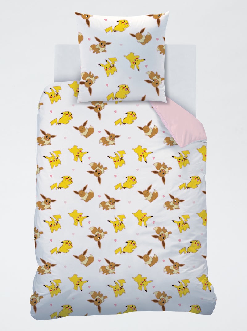 Parure da letto stampata 'Pokemon' Rosa - Kiabi