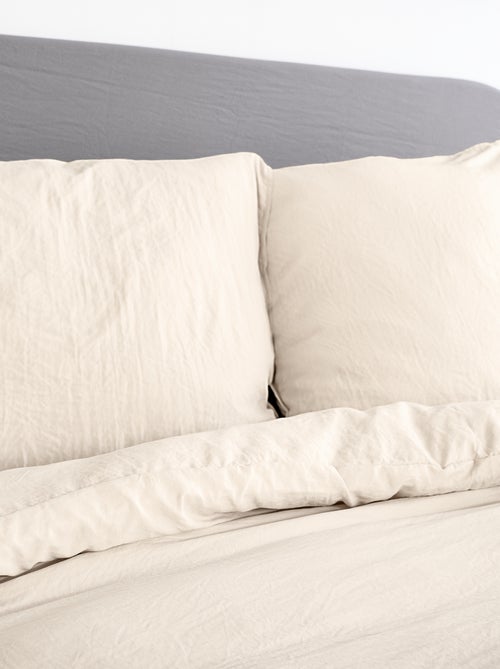 Parure da letto tinta unita ultra morbida - 1 o 2 persone - Kiabi