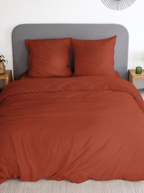 Parure da letto tinta unita ultra morbida - 1 o 2 persone - Kiabi