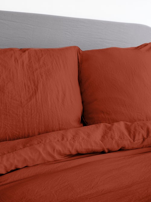 Parure da letto tinta unita ultra morbida - 1 o 2 persone - Kiabi