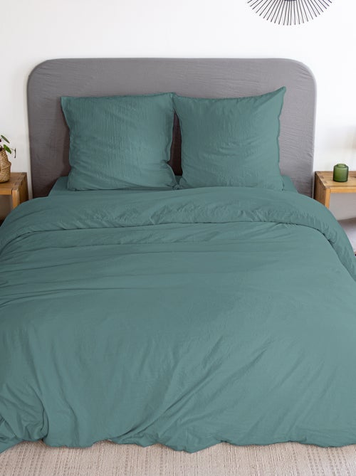 Parure da letto tinta unita ultra soffice - 1 o 2 persone - Kiabi Parure da letto tinta unita ultra soffice - 1 o 2 persone - Kiabi