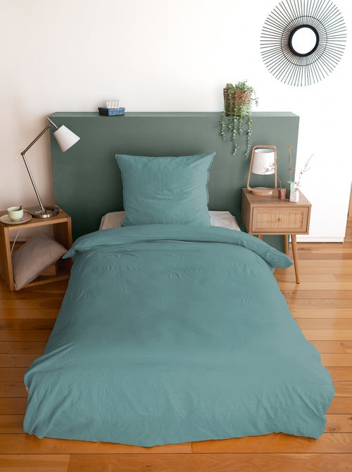 Parure da letto tinta unita ultra soffice - 1 o 2 persone - Kiabi Parure da letto tinta unita ultra soffice - 1 o 2 persone - Kiabi