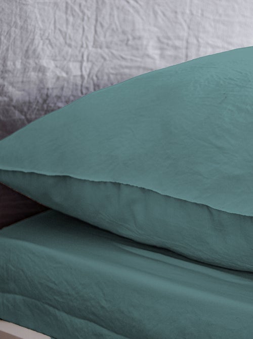 Parure da letto tinta unita ultra soffice - 1 o 2 persone - Kiabi Parure da letto tinta unita ultra soffice - 1 o 2 persone - Kiabi