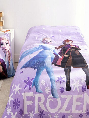 Parure di Letto Frozen (La Regina dei Ghiacci) per Bambini, 100% Cotone Oeko?Tex, Letto singolo