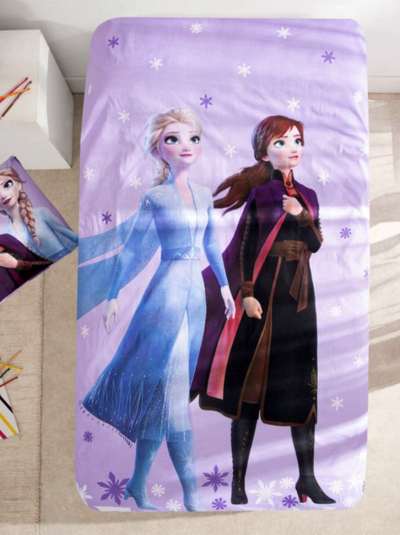 Parure di Letto Frozen (La Regina dei Ghiacci) per Bambini, 100% Cotone Oeko?Tex, Letto singolo Rosa - Kiabi
