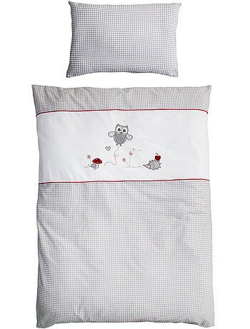 Parure letto bambino – copripiumino + federa in cotone "Roba Adam & Eule