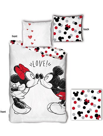 Parure letto bambino in cotone reversibile Disney