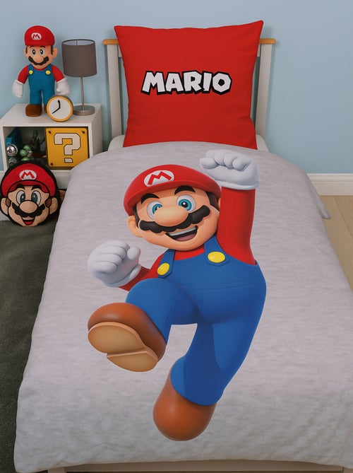 Parure letto bambino Mario, microfibra Oeko-Tex, stampata reversibile, letto singolo, LUIGI - Kiabi Parure letto bambino Mario, microfibra Oeko-Tex, stampata reversibile, letto singolo, LUIGI - Kiabi