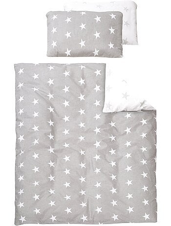 Parure letto bambino reversibile – copripiumino + federa in cotone "Roba Little Stars