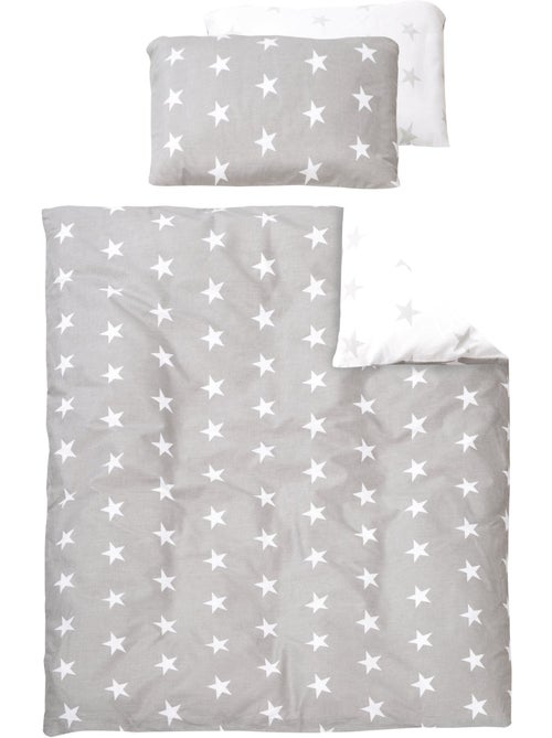 Parure letto bambino reversibile – copripiumino + federa in cotone "Roba Little Stars" - Kiabi