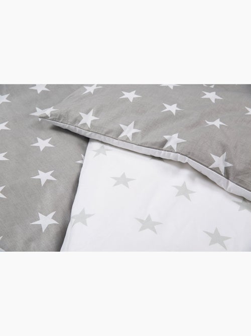 Parure letto bambino reversibile – copripiumino + federa in cotone "Roba Little Stars" - Kiabi