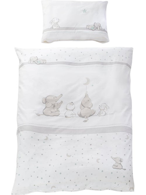 Parure letto bambino reversibile – copripiumino + federa in cotone "Roba Sternenzauber" - Kiabi
