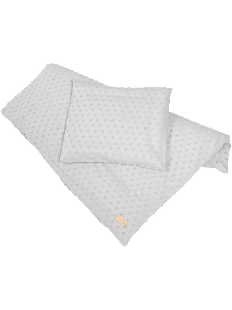 Parure letto bebè – copripiumino + federa in cotone bio "Roba Lil Planet" Grigio argentato - Kiabi