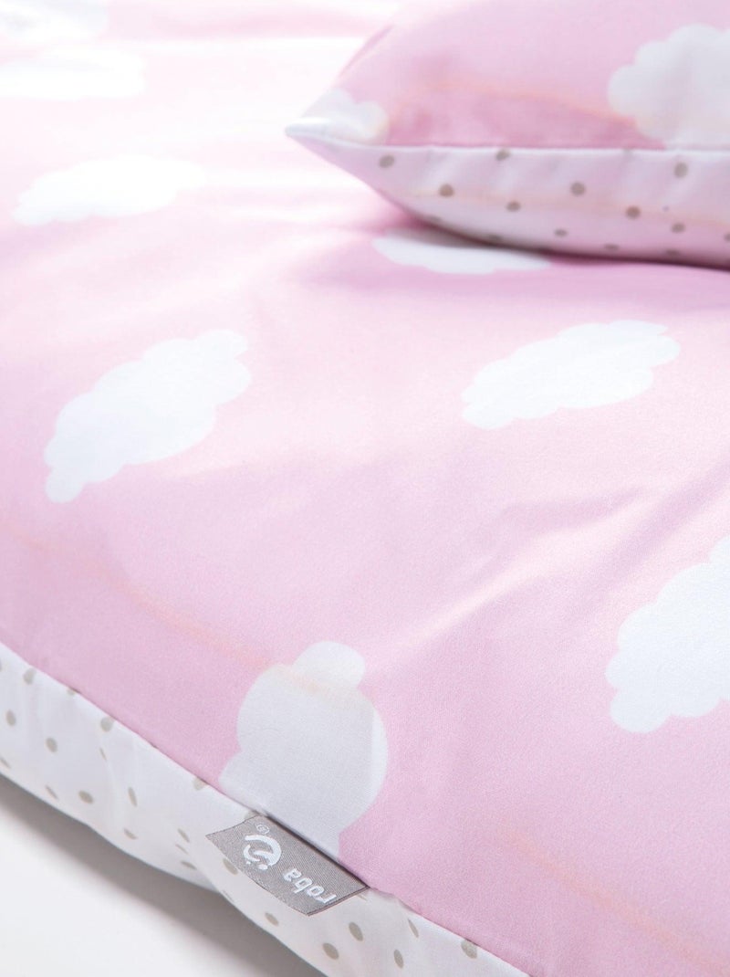 Parure letto bebè – copripiumino + federa in cotone "Roba Kleine Wolke Rosa" Rosa chiaro - Kiabi