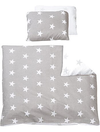 Parure letto bebè reversibile – copripiumino + federa in cotone "Roba Little Stars