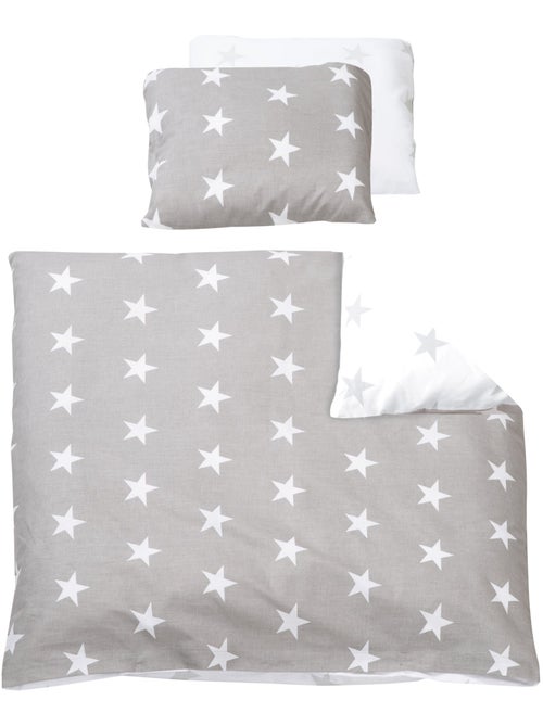 Parure letto bebè reversibile – copripiumino + federa in cotone "Roba Little Stars" - Kiabi